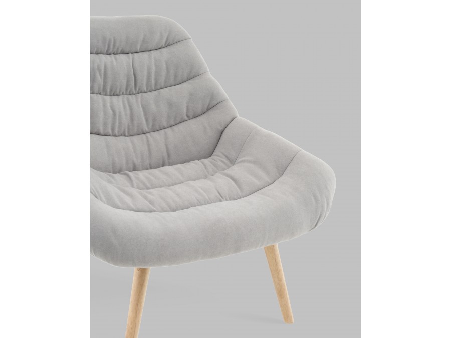 Кресло Олби Страйпс светло-серый