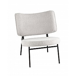 Кресло District Lounge букле светло-серый