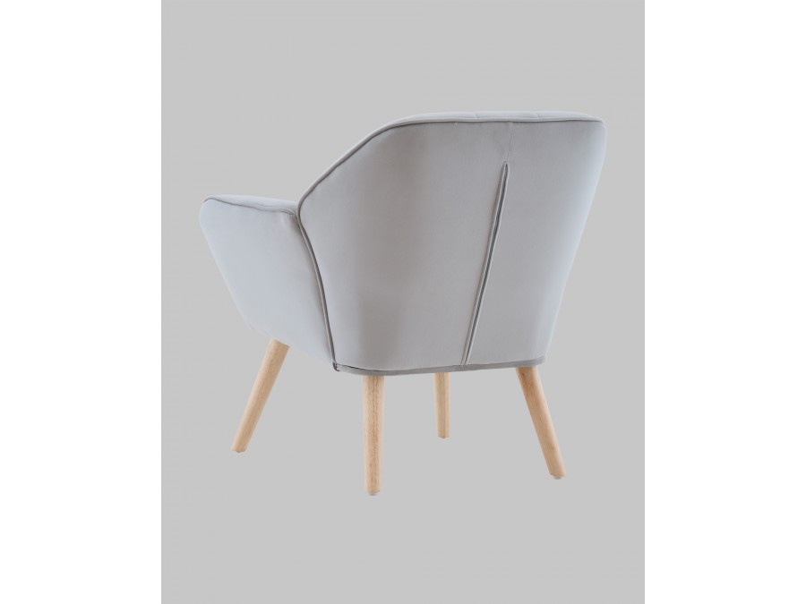 Кресло Руди серебристый