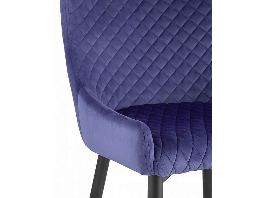 Стул Ститч велюр синий