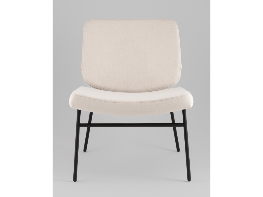 Кресло Эбигейл велюр молочный