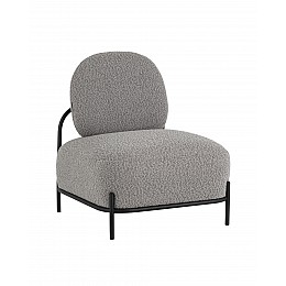 Кресло Стоун ткань букле серый