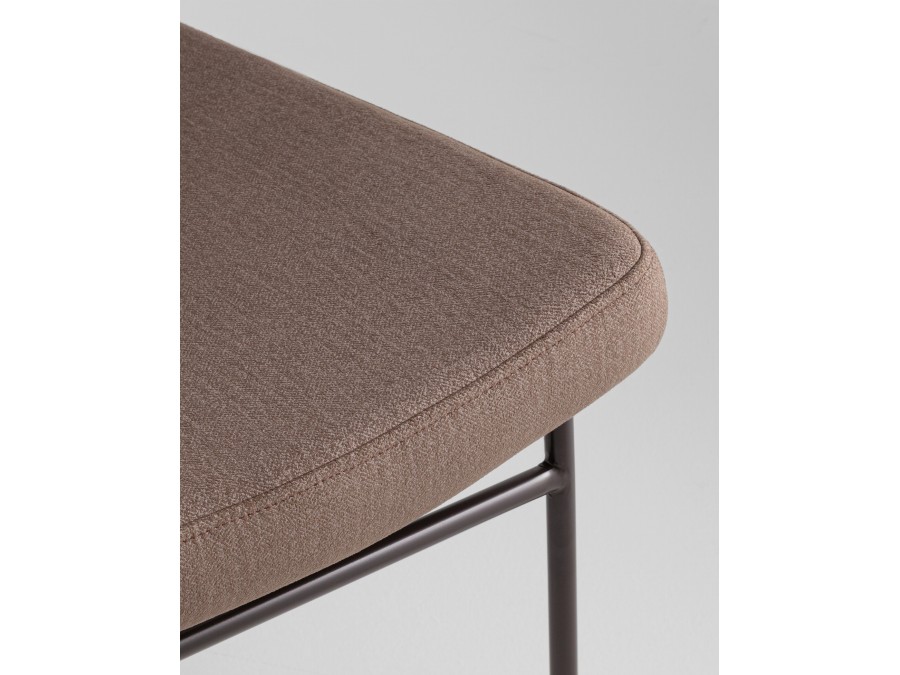 Кресло Эбигейл велюр коричневый, каркас серо-коричневый