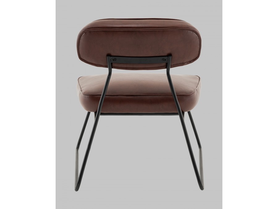 Кресло Kate new ткань экокожа бордово-коричневый