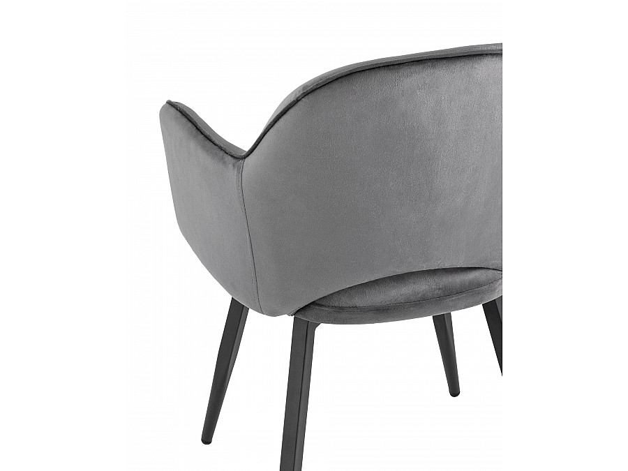 Стул Венера вращающийся велюр серый