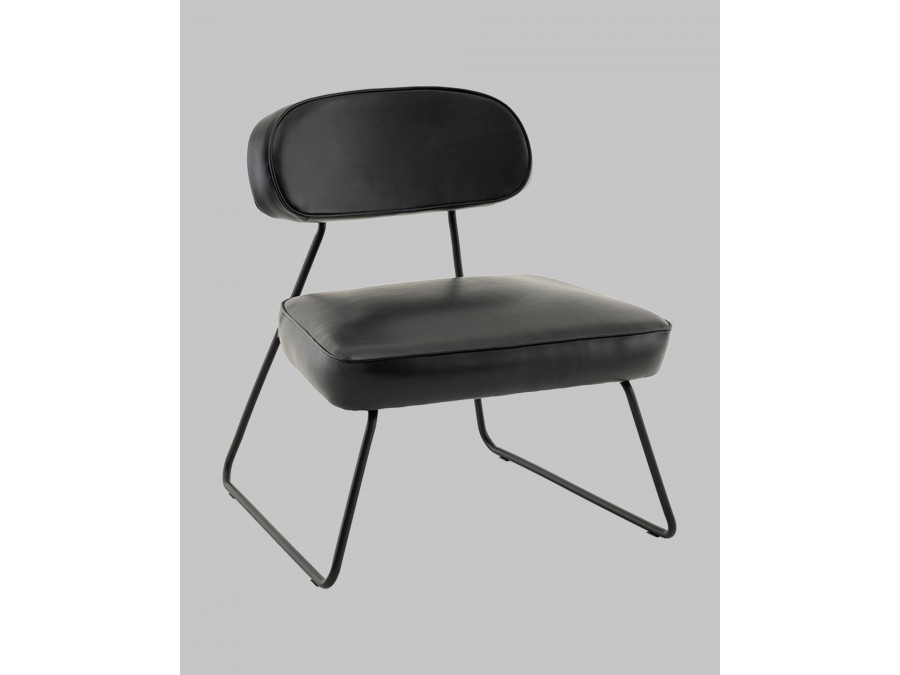 Кресло Kate new ткань экокожа чёрный