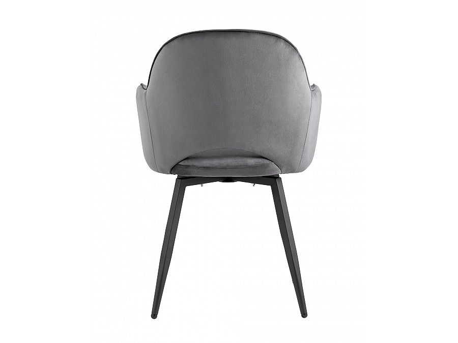 Стул Венера вращающийся велюр серый