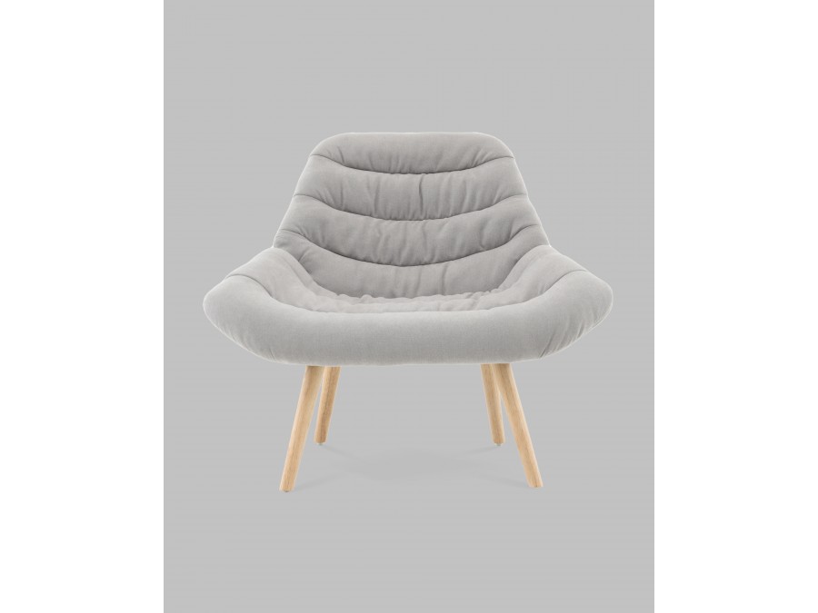 Кресло Олби Страйпс светло-серый