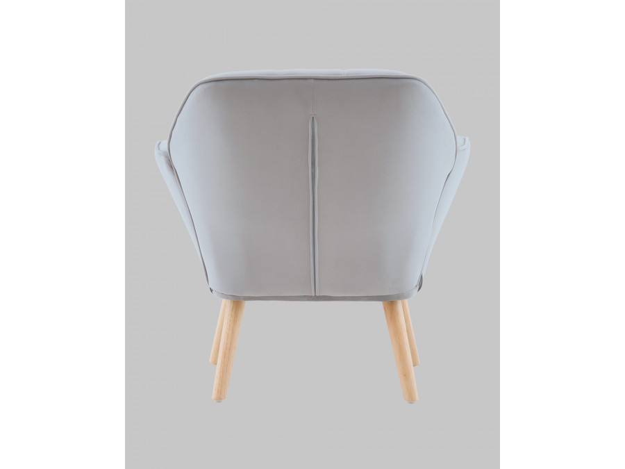 Кресло Руди серебристый