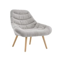 Кресло Олби Страйпс светло-серый