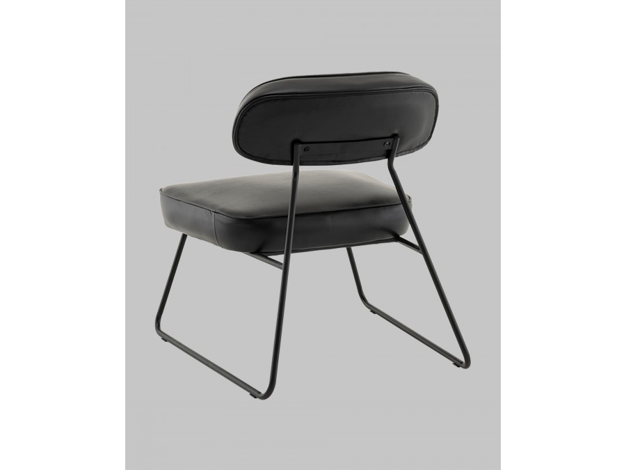 Кресло Kate new ткань экокожа чёрный