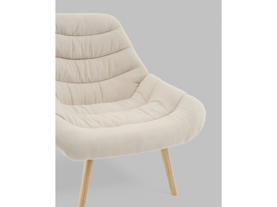 Кресло Олби Страйпс белый