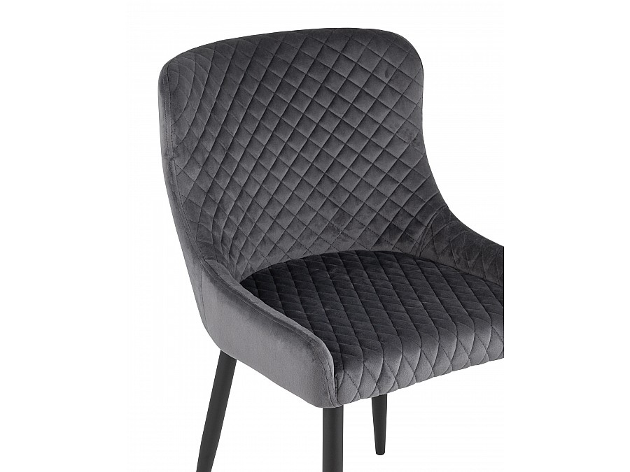 Стул Ститч велюр серый