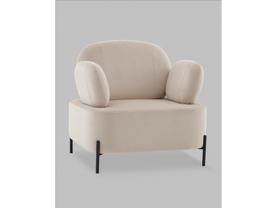 Кресло Кэнди велюр бежевый