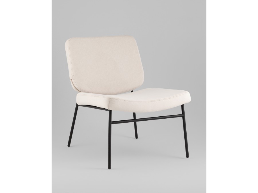 Кресло Эбигейл велюр молочный