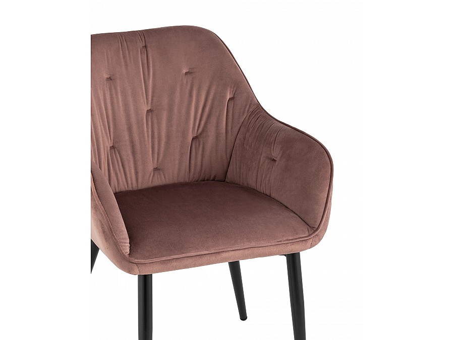 Стул Алекса велюр пыльно-розовый