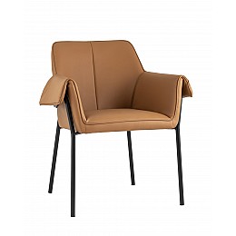 Кресло Бесс экокожа коричневый