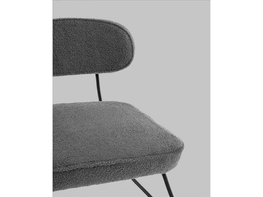 Кресло Kate new ткань букле темно-серый