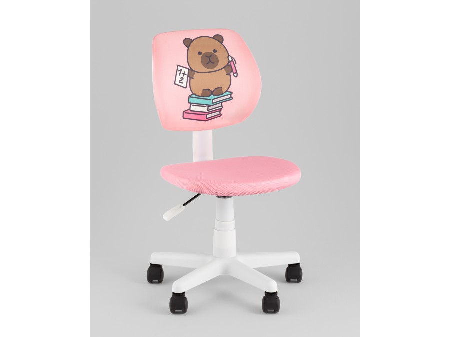 Кресло ЛОЛО Study розовый пластик белый