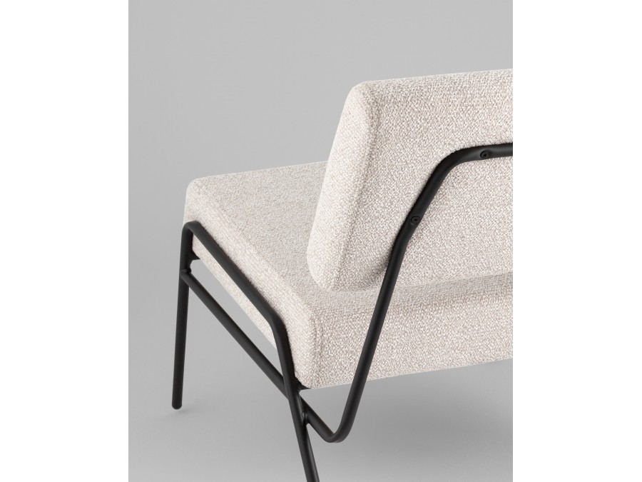 Кресло Теллинг шенилл серо-бежевый