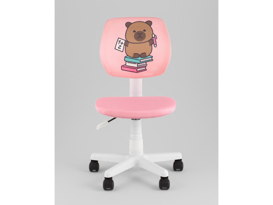 Кресло ЛОЛО Study розовый пластик белый