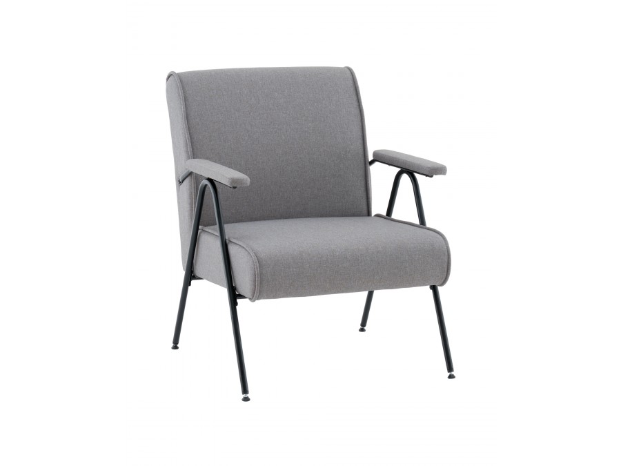 Кресло Эндино рогожка серый