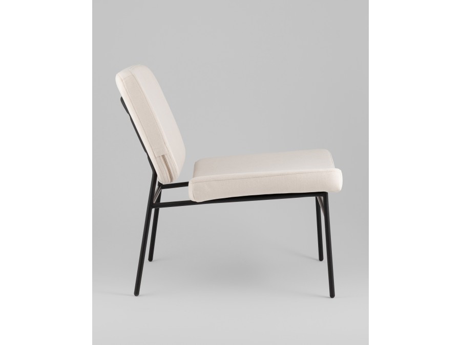 Кресло Эбигейл велюр молочный