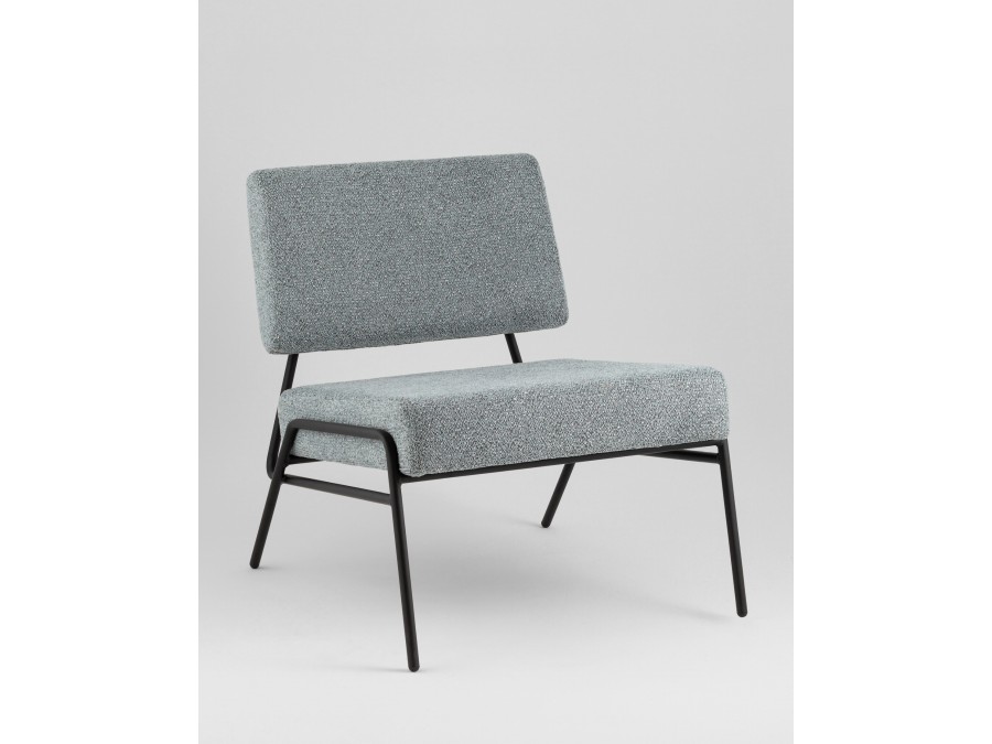 Кресло Теллинг шенилл серо-синий