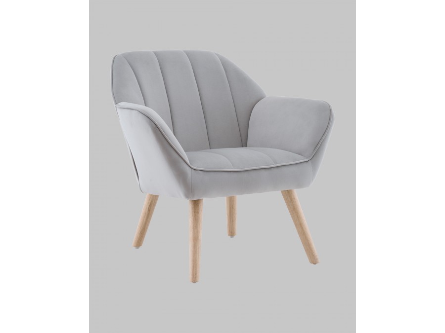 Кресло Руди серебристый