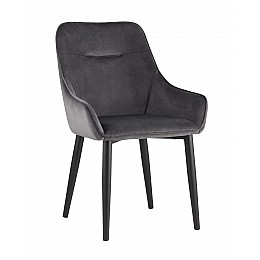 Стул Диана велюр серый