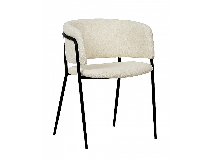 Стул Нэлли ткань букле белый