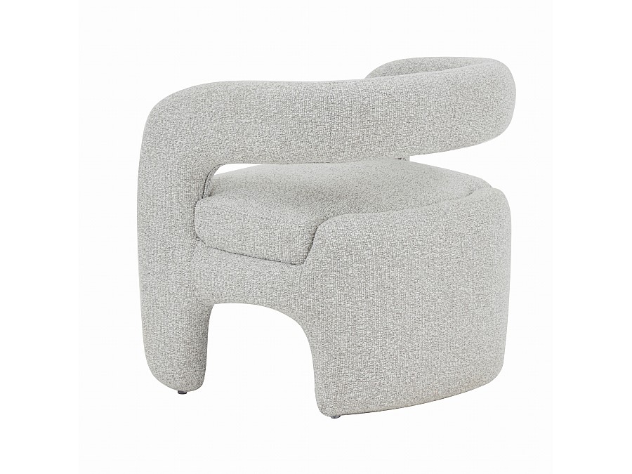 Кресло лаунж Bones жемчужный