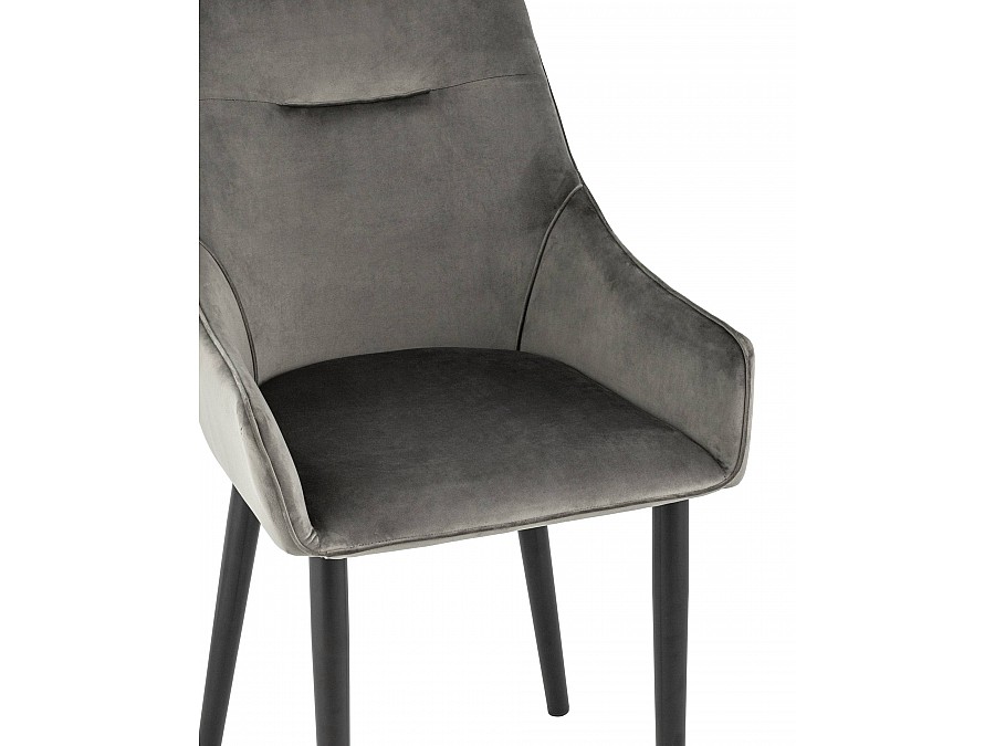Стул Джоан велюр тёмно-серый