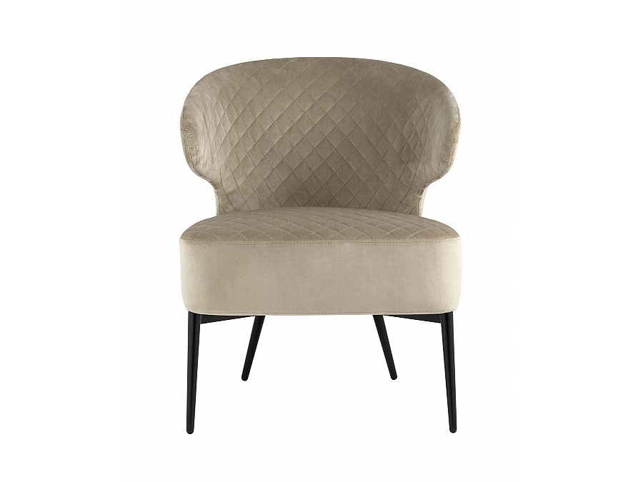 Кресло лаунж Royal велюр бежевый