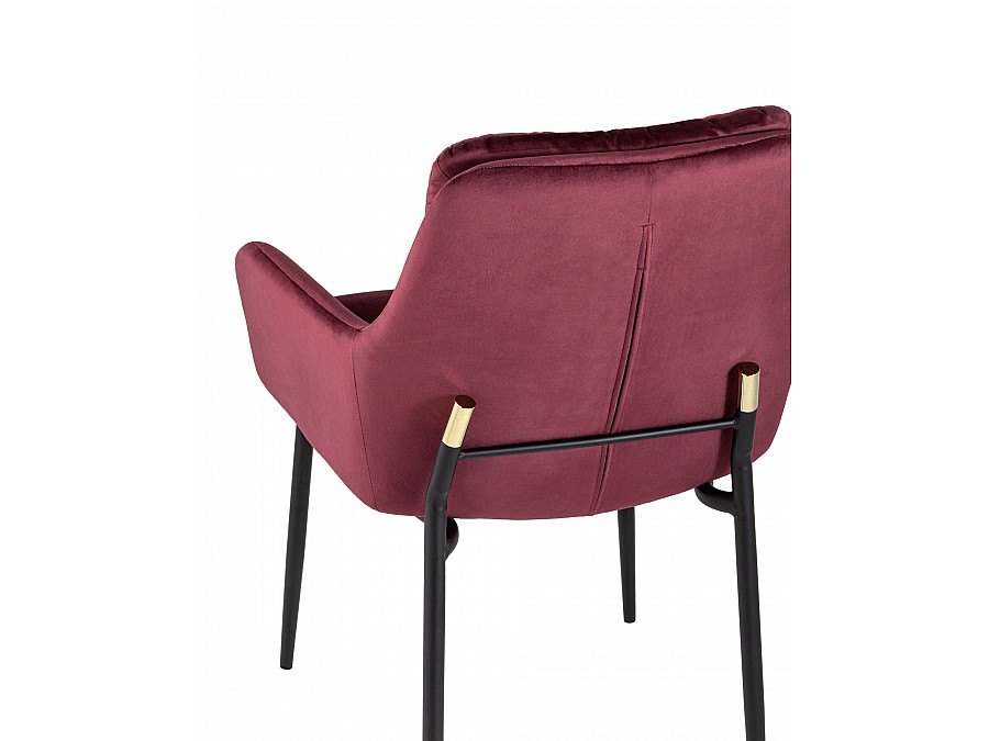 Кресло Саманта велюр бордовый