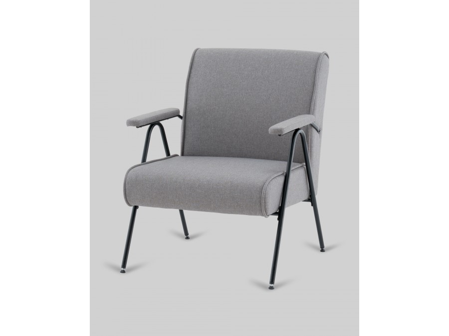 Кресло Эндино рогожка серый