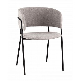 Кресло Нэлли New буклированный велюр серый