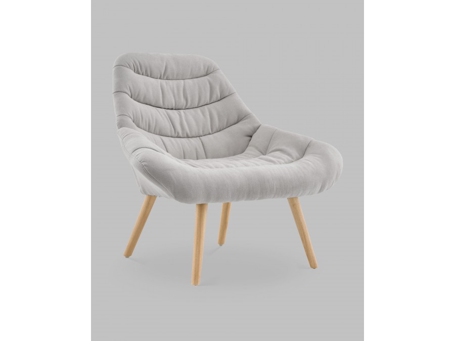 Кресло Олби Страйпс светло-серый