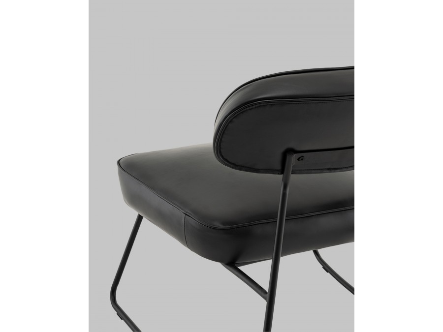 Кресло Kate new ткань экокожа чёрный