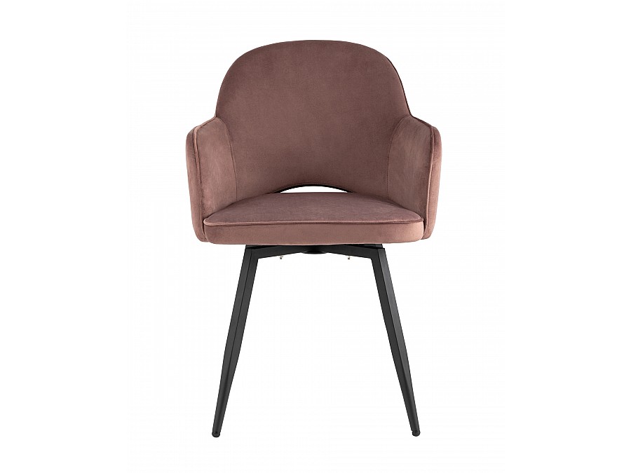 Стул Венера вращающийся велюр пыльно-розовый