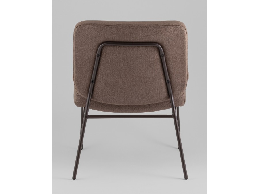 Кресло Эбигейл велюр коричневый, каркас серо-коричневый