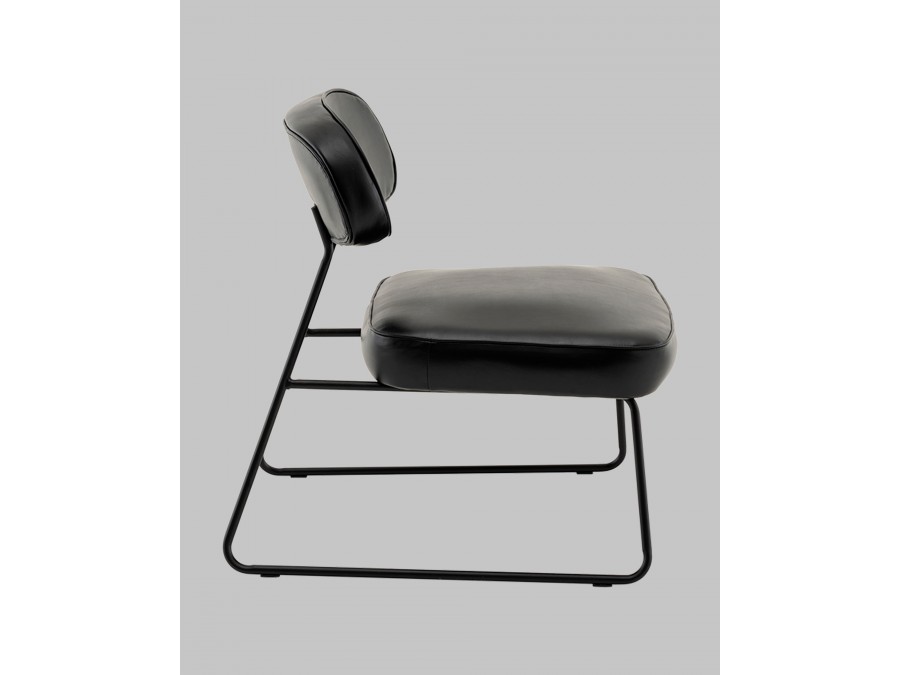 Кресло Kate new ткань экокожа чёрный