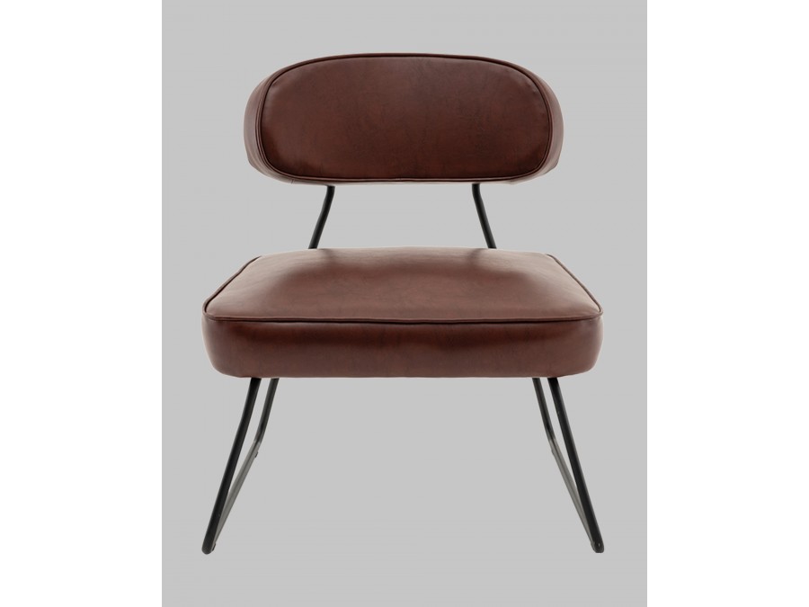 Кресло Kate new ткань экокожа бордово-коричневый