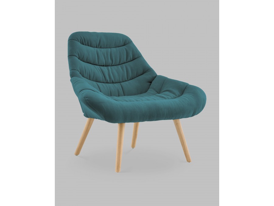 Кресло Олби Страйпс тёмно-бирюзовый