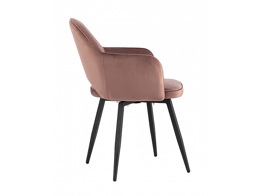 Стул Венера вращающийся велюр пыльно-розовый