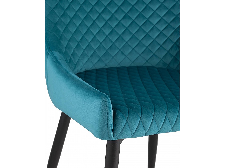 Стул Ститч велюр темно-бирюзовый