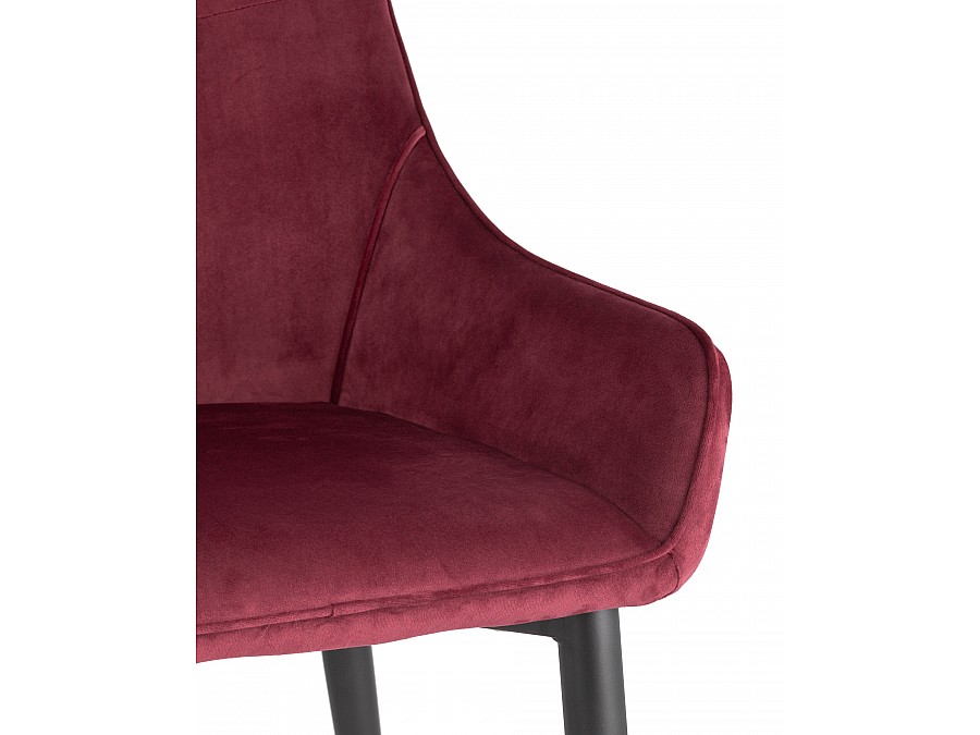 Стул Диана велюр бордовый
