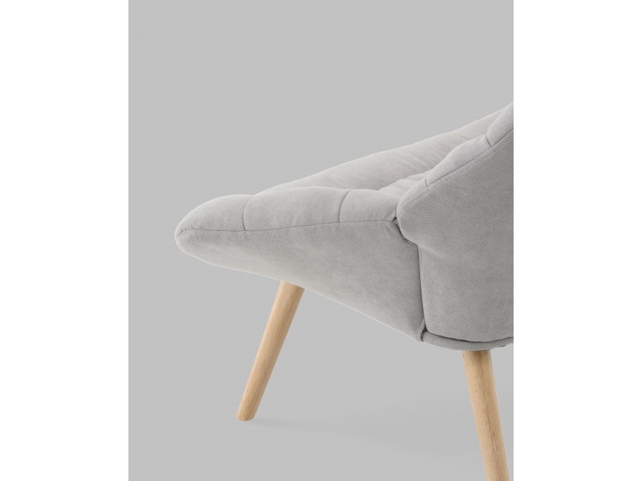 Кресло Олби Страйпс светло-серый