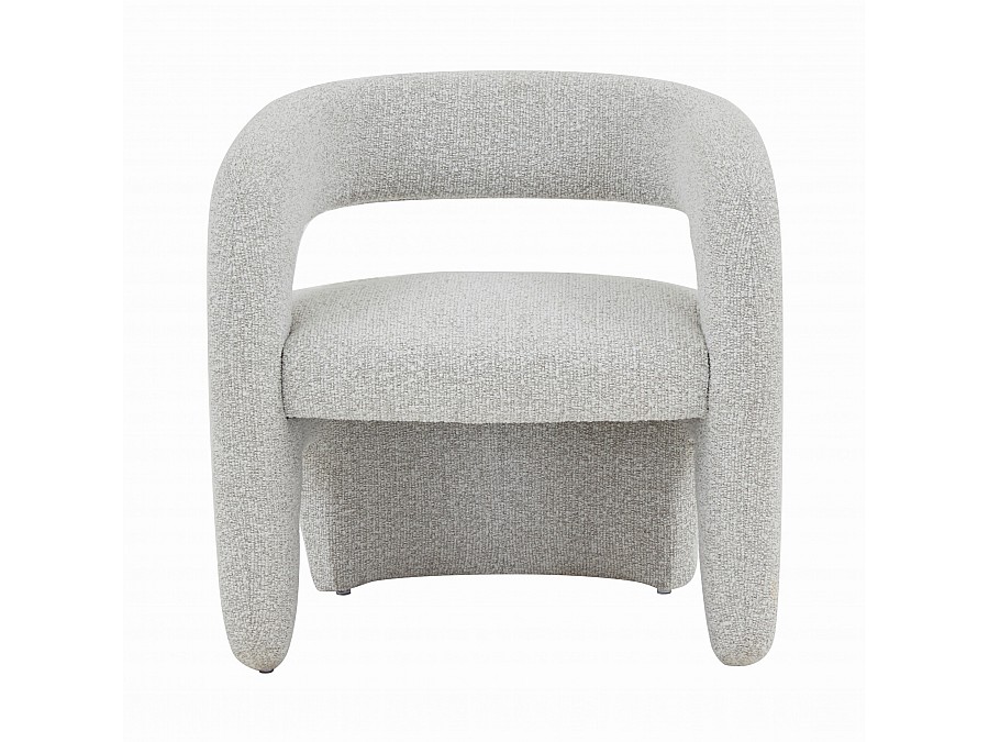 Кресло лаунж Bones жемчужный