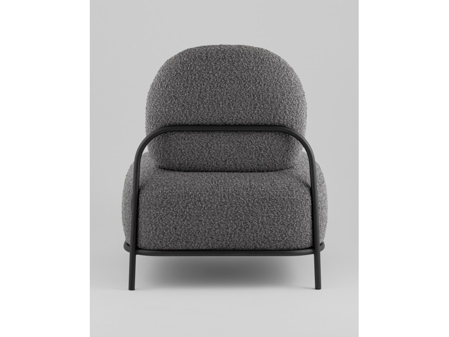 Кресло Стоун new ткань букле тёмно-серый